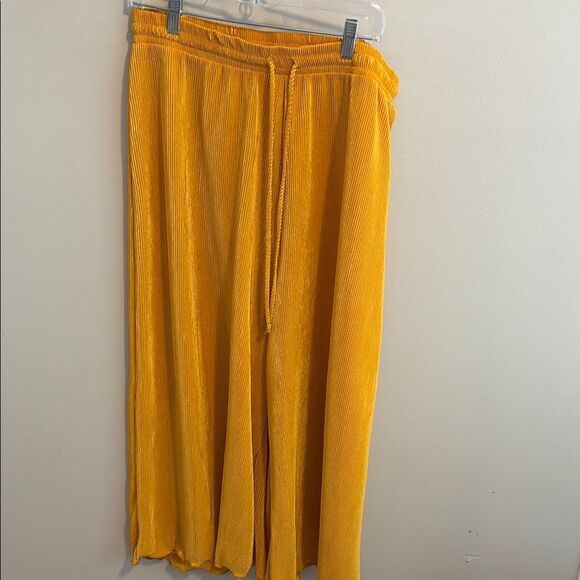 The zig zag stripe size 2xl Vibrant Yellow Pleated Pants - Picture 1 of 5